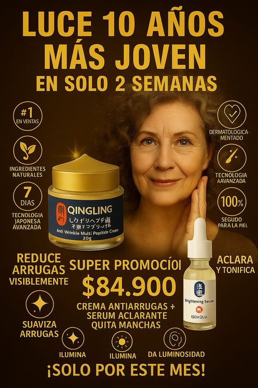 QINGLING ANTI ARRUGAS ORIGINAL + SERUM ACLARANTE
