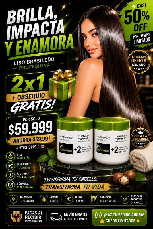 "Keratimask Liso Brasileño — Tratamiento Alisador Premium"