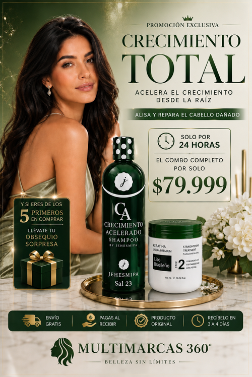 SHAMPOO DE CRECIMIENTO ACELERADO +KERATIMASK